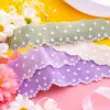 DIY hand-stitched material for white lace trim fabric Specification image